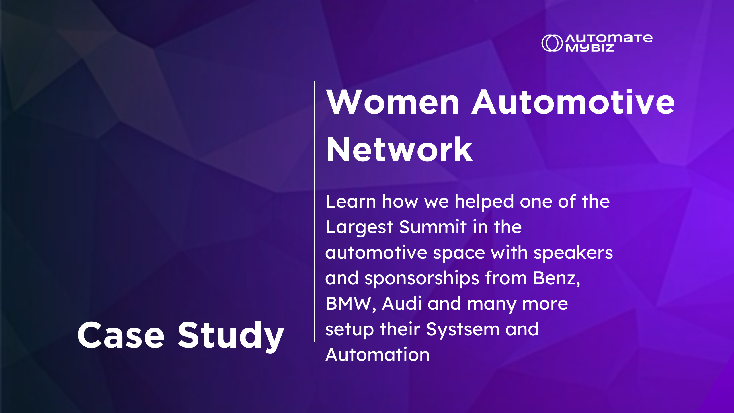 WomenAutomotiveNetwork Case Study